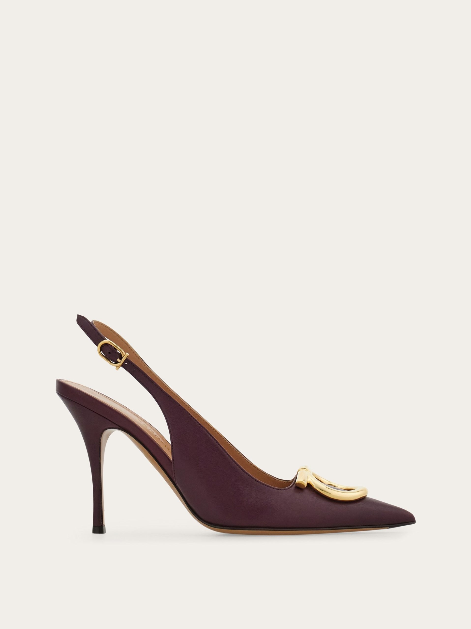 Ferragamo Maxi Gancini slingback pum - Image 1